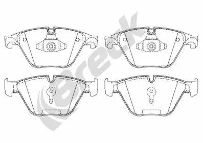 Комплект тормозных колодок, дисковый тормоз BRECK купить